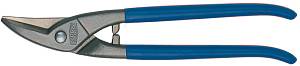 D207-300L Ножницы по металлу, для прорезания отверстий, левые, рез: 1.0 мм, 300 мм, короткий прямой и фигурный рез ERDI