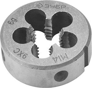 ЗУБР М14 x 2.0 мм, сталь 9ХС, плашка круглая ручная (4-28022-14-2.0)