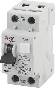 ЭРА Pro Автоматический выключатель дифференциального тока NO-902-09 АВДТ 64 B16 10мА 1P+N тип A (90/
