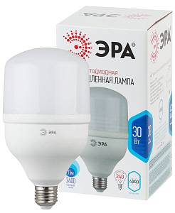 Лампочка светодиодная ЭРА STD LED POWER T100-30W-4000-E27 E27 / Е27 30Вт кoлокол нейтральный белый свет
