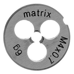 Плашка М4 х 0.7 мм, Р6М5 Matrix